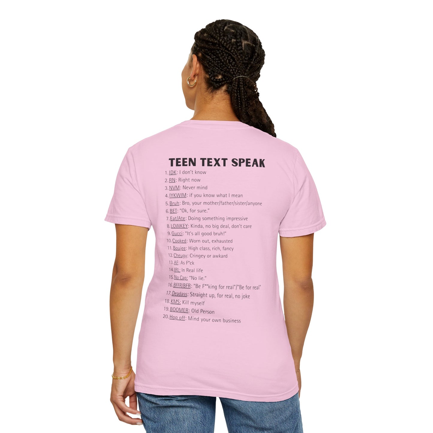 Teen Speak Translator: MOM Edition Tee (Blossom)